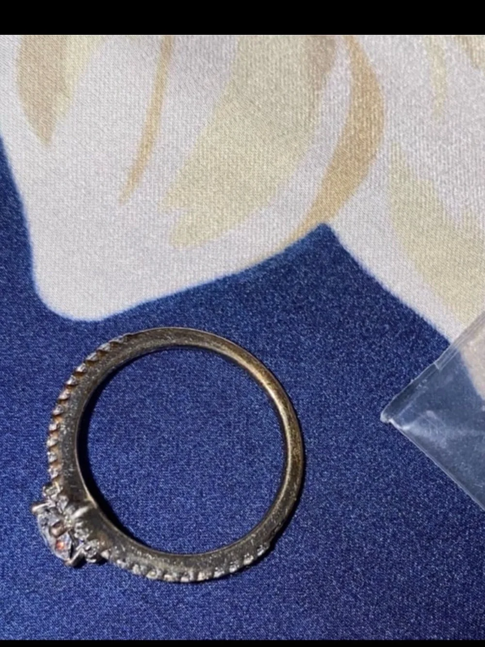 PANDORA SQUARE DIAMOND SPARKLE WISHBONE RING - Picture 8 of 8